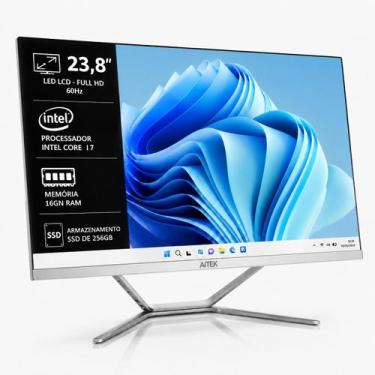 Imagem de Computador All In One Aitek 23,8 Full HD Intel Core i7 16GB RAM SSD 1T