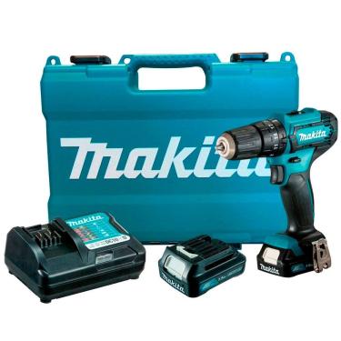 Imagem de Furadeira e Parafusadeira de Impacto Makita 12V 2 Baterias Maleta HP333DWYE