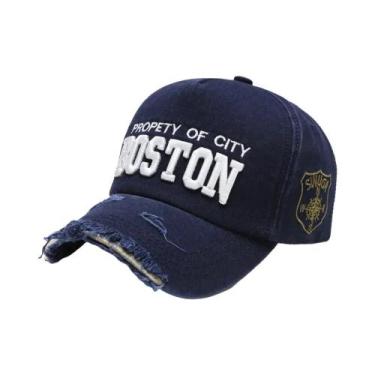 Imagem de Boné De Beisebol Bordado Anti-UV Para Uso Externo, Estilo Cowboy, Mode