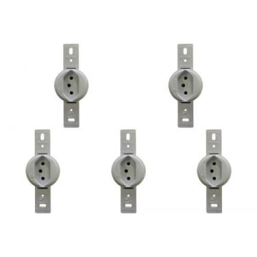 Imagem de Kit C/5 - Conjunto Para Condulete Perlex Tomada 2 Polos +...