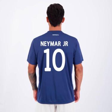 Imagem de Camisa Santos Fulgor Marinho e Branca 10 Neymar Jr. - Braziline, P