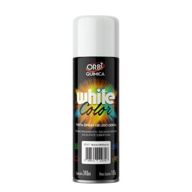 Imagem de Tinta Spray Branco Brilhante Orbi Química 190g - ORBI QUIMICA
