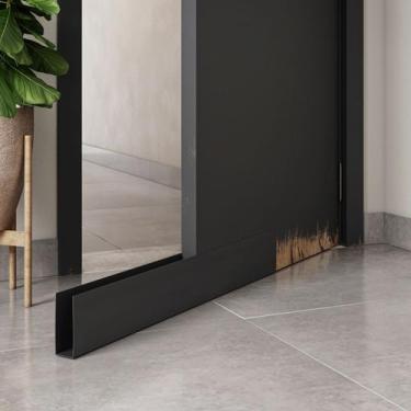 Imagem de Protetor Saia De Porta Facilit tamanho:80cor:PRETO, 80, PRETO