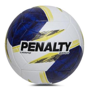 Imagem de Bola De Futebol Campo Penalty Bravo XXVI, Branco, Amarelo, Único, Home