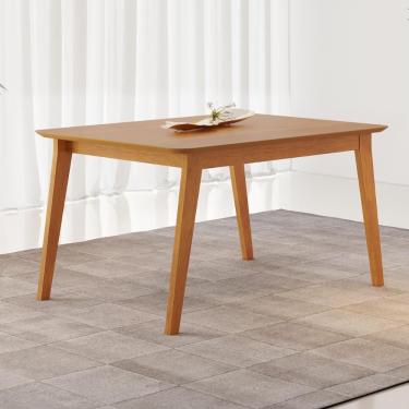Imagem de Mesa de Jantar Retrô 6 Lugares Retangular MDF 160CM Cinamomo Multimóveis