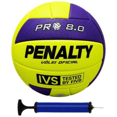 Imagem de Bola Vôlei Penalty 8.0 Pro IX + Bomba de Ar
