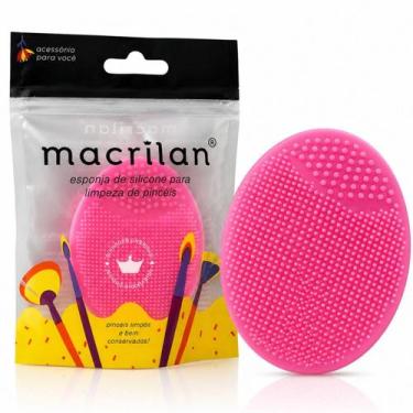 Imagem de Macrilan Esponja Silicone Para Limpeza de Pinceis Ref. Cp-01, Rosa