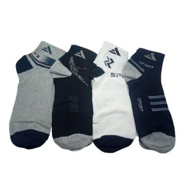 Imagem de Kit Meia 12 Pares Cano Curto Masculina Cores Diversas Altomax