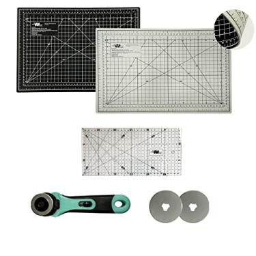 Imagem de Base de Corte A3 45x30 Preta e Cinza Régua 15x30 Cortador Circular 45mm 2 Laminas Reservas (Tiffany)