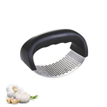 Imagem de Triturador Amassador Espremedor Manual De Alho Inox Cozinha