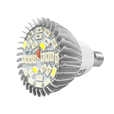 Imagem de Luz de crescimento de plantas LED, E14/GU10 28W LED cresce lâmpada de espectro completo planta bulbo interior hidropônico SMD5730 85-265V para plantas floridas e hidropônico,