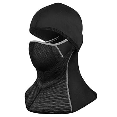Imagem de Máscara de balaclava para clima frio à prova de vento térmico inverno cachecol aquecedor para ciclismo motociclismo corrida esqui snowboard estilo b