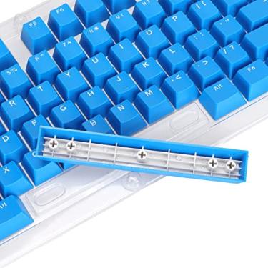 Imagem de 117 teclas para a maioria das teclas 61/64/68/71/78/82/84/87 no mercado, aparência fosca(azul escuro e branco)
