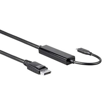Imagem de Monoprice Cabo ativo USB 3.1 tipo-C para DisplayPort 4K a 60Hz, 1,8 m