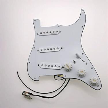 Imagem de Pickguard Pré-conectado SSS Tipo De 7 Vias Alnico V Totalmente Carregado Para Captadores De Guitarra Pré-conectados De 11 Buracos Captadores Pickguard (Color : 17)