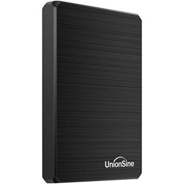 Imagem de UnionSine Disco Rígido Externo Portátil Ultra Fino USB3.0 HDD De Armazenamento Compatível Para Computador, Desktop, Notebook 250 GB Preto