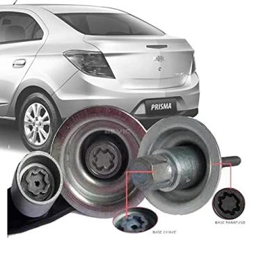 Imagem de Trava Antifurto Anti Roubo Estepe Chevrolet Prisma 2013 Em Diante Sparelock Com Mais de 10.000 Segredos