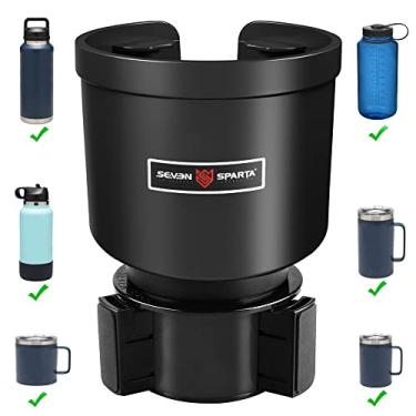 Imagem de Adaptador expansor de suporte de copo de carro atualizado com base ajustável deslocada, compatível com Yeti 14/24/36/1,304 ml, Hydro Flasks 32/4 oz, outras canecas grandes em 8,6 cm - 10 cm, 1 pacote