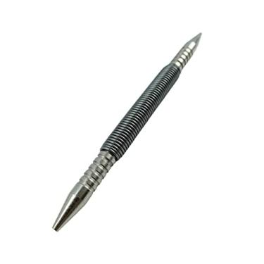 Imagem de Fenteer Ferramenta de punção removedor de de dobradiça de cabeça e punção central para remoção de de porta, pequena