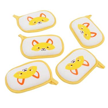 Imagem de 5pcs Baby Bath Brush Soft Sponge Cartoon Pattern Multipurpose Kids Bath Cotton Brush Baby Bath Cotton Brush Baby Shower Brush Kids Bath Brush Facial Cleansing Brush for Babies Kids Toddlers