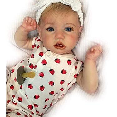 Boneca bebê Reborn, bonecas recém-nascidas de 55cm,bebe reborn menina vinil  macio de aparência real feito à mão, realista, corpo inteiro, reborn de  silicone macio, recém-nascido, recém-nascido : : Brinquedos e  Jogos