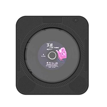 Imagem de Qudai YHS-08C CD player portátil para montagem em parede CD player de música com controle remoto Bluetooth Rádio FM Alto-falante HiFi com tela LED USB 3,5 mm AV