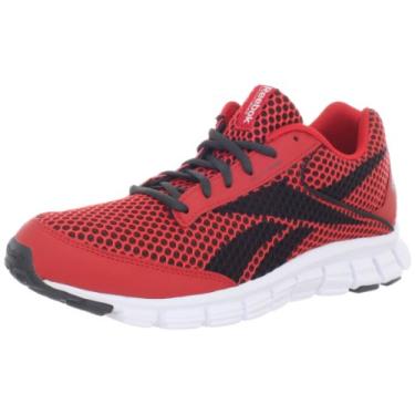Imagem de Reebok SmoothFlex Cushrun 2.0 Tênis de corrida masculino, Tecnologia vermelha/ataque vermelho/cascalho/branco, 9.5