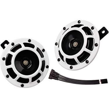 Imagem de FARBIN Buzina de carro 12V super tom buzina de tom alto/baixo kit buzinas duplas buzinas altas para carro, motocicleta caminhão (branco)