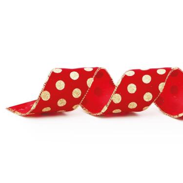 Imagem de Fita Natalina Vrm C/poá Our 1un 6,30cmx9,14mts 1922391