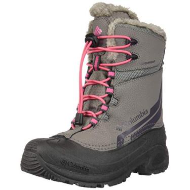 Imagem de Botas femininas Bugaboot IV da Columbia (tamanhos juvenis 1 – 7), Stratus Camellia Rose, 2 Little Kid