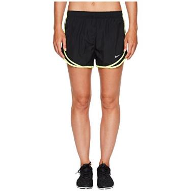 Imagem de Short feminino Nike Dri-fit Tempo Track 3,5, Black/Black/Volt, Small