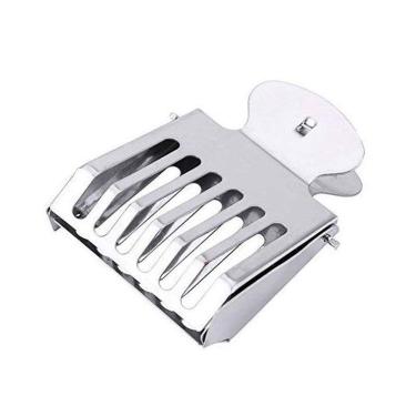 Imagem de 1 peça de clipes de apanhador de gaiola de abelha rainha de aço inoxidável ferramenta de captura rainha apanhador de abelha rainha rainha gaiola de abelha rainha apanhador de marcação para capturar e armazenar com segurança as abelhas, prata