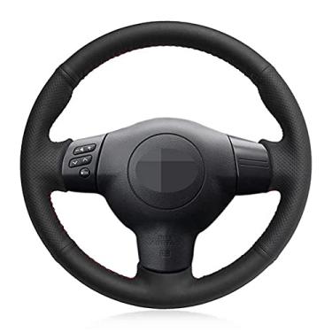 Imagem de TPHJRM Capa de volante de carro DIY costurado à mão, adequado para Toyota Corolla Caldina 2002-2007 RAV4 (EUA) 2004