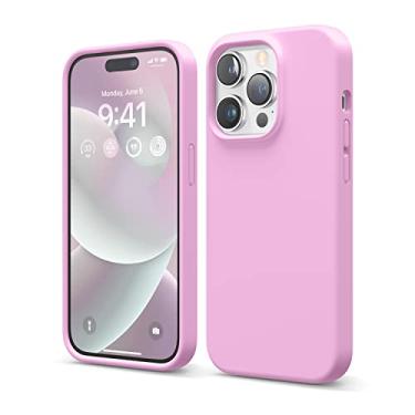 Imagem de elago Capa compatível com iPhone 14 Pro, capa de silicone líquido, capa protetora de corpo inteiro, à prova de choque, capa de telefone fina, forro de microfibra macio anti-arranhões, 15,1 cm (Hotpink)