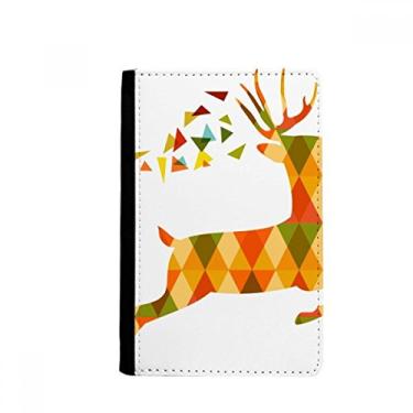 Imagem de Porta-passaporte de Natal colorido alce treliça festival Notecase Burse capa carteira porta-cartão, Multicolor