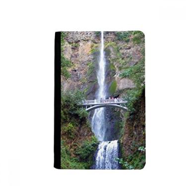 Imagem de Cachoeira Florestal Ciência Natureza Cenário Porta Passaporte Notecase Burse Carteira Carteira Bolsa Cartão, Multicolor