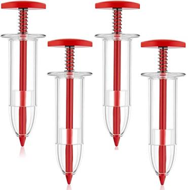 Imagem de Semeador de seringa Mini dispensador de sementes de jardim Semeador de sementes de jardim Ferramentas de semeadura manual Vaso de flores Canteiro de flores Jardinagem (4 pedaços)