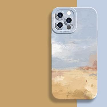 Imagem de Capa de pintura em aquarela para iPhone 11 12 13 14 Pro Max Mini XR XS X 7 8 Plus SE 2020 Rainbow à prova de choque Capa de silicone tpu macia, 3, para iPhone 11