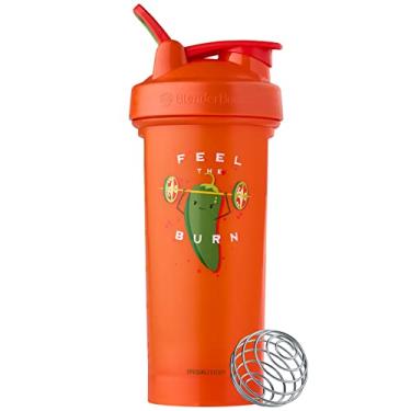 Imagem de BlenderBottle Garrafa coqueteleira clássica V2 Just for Fun, perfeita para shakes de proteína e pré-treino, 800 ml, Feel the Burn