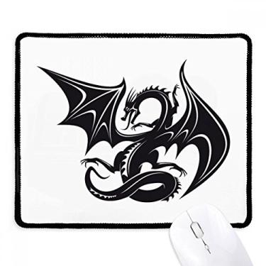 Imagem de Mousepad Dragon animaux Art Grain Outline Tapete de borracha para jogos