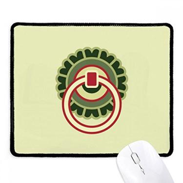 Imagem de Tapete de borracha para jogos Copper Circle com borda costurada