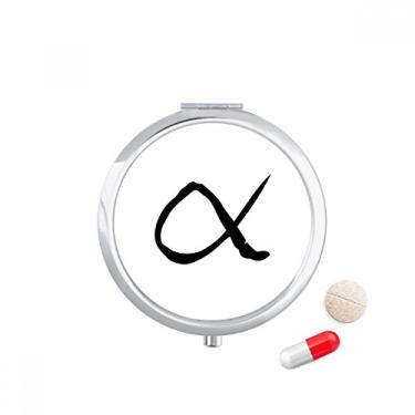 Imagem de Porta-comprimidos, alfabeto grego, alfa-grego, caixa de armazenamento de remédios