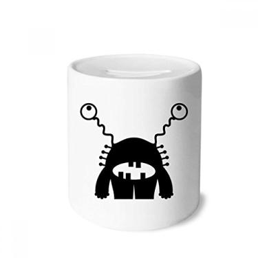 Imagem de DIYthinker Caixa de dinheiro com desenho alienígena do universo e alienígena caixa de cerâmica para presente de cofrinho