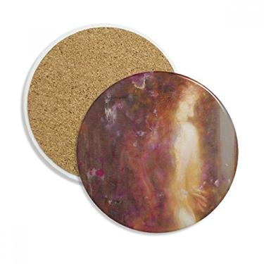 Imagem de Back Beauty XJJ Caneca de pintura a óleo para porta-copos com proteção de mesa, pedra absorvente