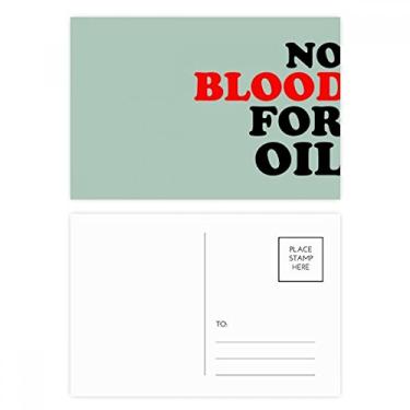 Imagem de Cartão postal No Blood for Oil Love and Peace World Cartão de felicitações de aniversário