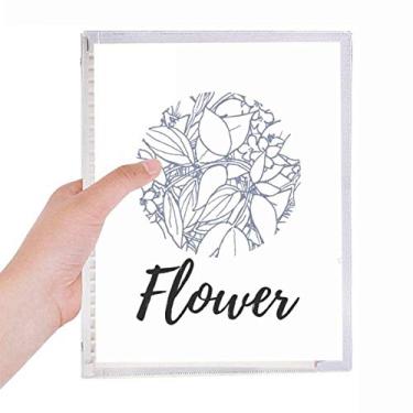 Imagem de Caderno de arte abstrata com folhas soltas e diários recarregáveis