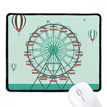 Imagem de Tapete de borracha para jogos Green Amusement Park com estampa de circo e borda costurada