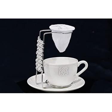 Imagem de Coador individual de café Linha Silver Talheres Bordados
