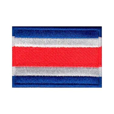 Imagem de Patch Bordado - Bandeira Da Costa Rica Pequena BD50228-12P Termocolante Para Aplicar