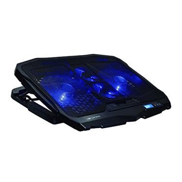 Imagem de C3Tech Base para notebook Gamer NBC-100BK 17,3" Refrigerada com 4 Ventiladores Led Azul controle de velocidade dos fans até 6 opções e regulagem de altura em 5 posições